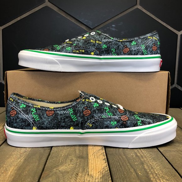 New W/O Box! Mens Vans Authentic LX OG x Fergadelic Acid Wash Low Top Size 13 - Picture 2 of 6